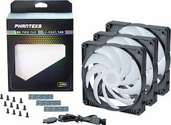 Phanteks PH-F140SK Case Fan με RGB Φωτισμό και Σύνδεση 4-Pin PWM 3τμχ