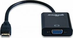Powertech Convertor mini HDMI masculin în VGA feminin (PTH-026)
