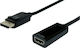 Powertech Μετατροπέας DisplayPort male σε HDMI female (PTH-032)