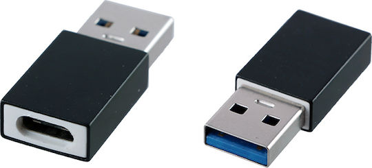 NSP Converter USB-A male to USB-C female Black 1pcs