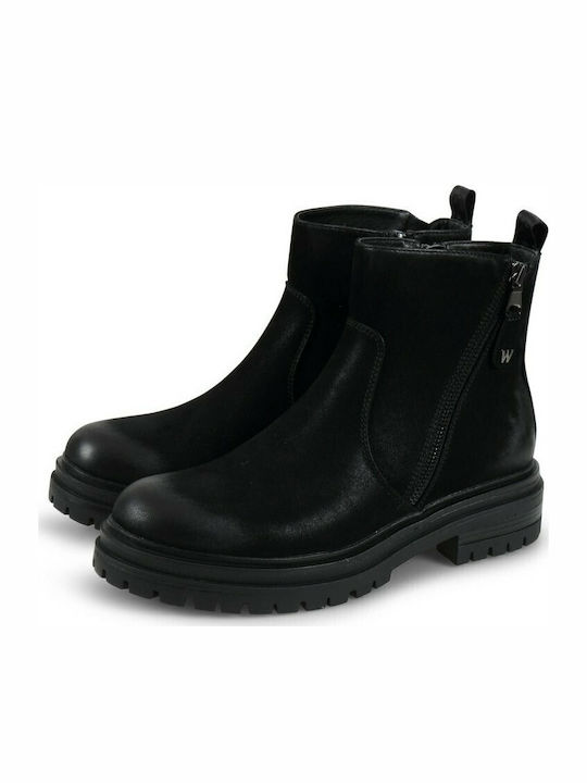 Courtbey Wildleder Stiefeletten Damen Schwarz
