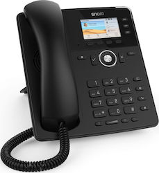 Snom D717 Wired IP Phone with 6 Lines Black