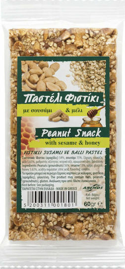 Anemos Παστέλι Με Φιστίκια, Σουσάμι & Μέλι 2001011 60gr