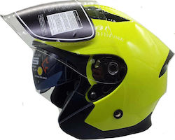 Citystar CTS 630 Yellow Fluo Motorradhelm Jet ECE 22.05 1315gr