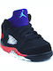 5 Retro Kids Sports Shoes Basketball with Laces Black