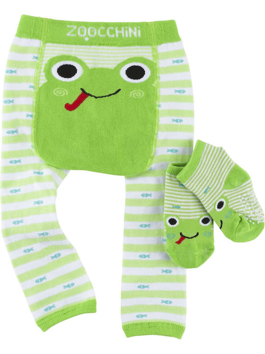Zoocchini Παιδικό Κολάν Μακρύ Πράσινο Flippy the Frog
