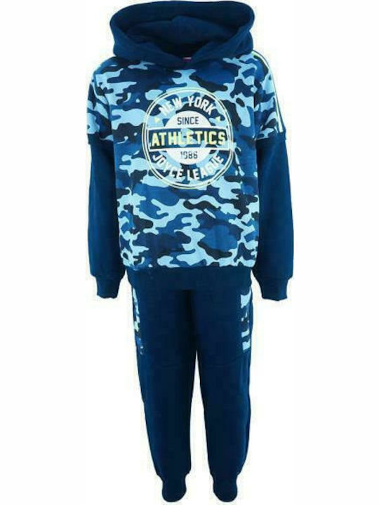 Joyce Kids Sweatpants Set Blue 2pcs New York Street