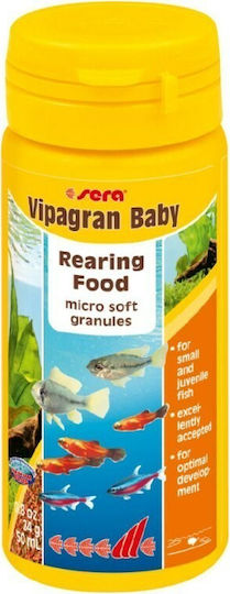 Sera Vipagran Baby Tropical Fish Food Granules with Spirulina 50ml
