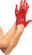 Leg Avenue 2137 Мини Къси Сатенени Ръкавици Секси Червени