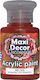 Maxi Decor Acrylic Color Paint Decoupage Red 60...