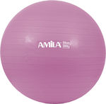 Amila Медицинска топка Пилатес 55см, 1кг в Розов Цвят
