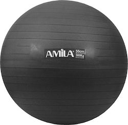 Amila Μπάλα Pilates 55cm, 1kg σε Μαύρο Χρώμα