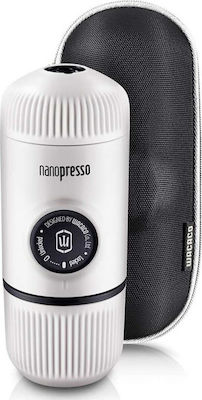 Wacaco Nanopresso Φορητή Μηχανή Καφέ για Camping με Θήκη Λευκό Χρώμα