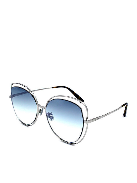 Bolon Damen Sonnenbrille mit Silber Metall Gestell BL7012B91