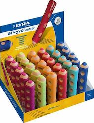 Lyra Radiergummi für Bleistifte Groove (Μiverse Farben) 1Stück