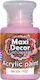 Maxi Decor Акрилна боя Боя Декупаж Pink 60гр 60мл