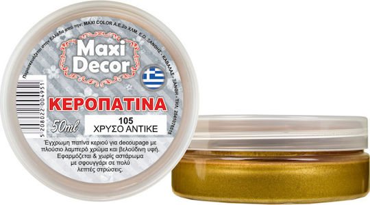Maxi Decor Wax patina Patina Decoupage Gold 50gr 50ml