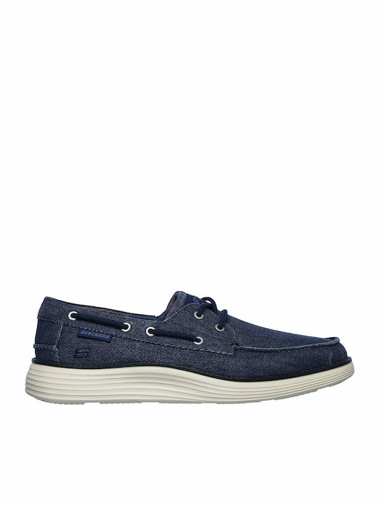 Status 2.0 Lorano Men's Suede Boat Shoes Blue