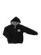 Joyce Boys Hooded Sweatshirt with Zipper Black