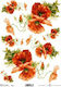 ITD Collection Оризова хартия "Red Anemone" Рис...