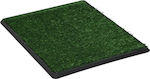 vidaXL Τουαλέτα Για Κατοικίδιο Πράσινη Χλόη 64x51x3cm Με Δίσκο