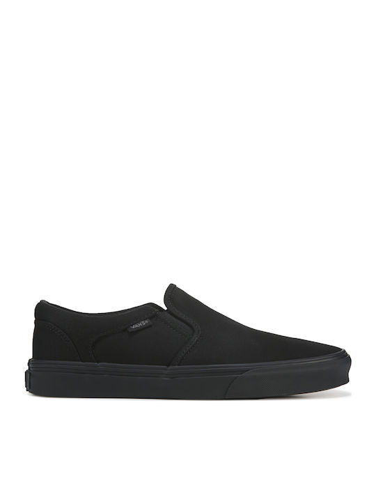 Asher Men's Canvas Slip-Ons Black