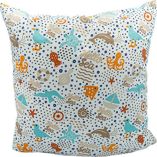 Oxygen Kinder Wurfkissen Hello Sea Mehrfarbig M9 40x40cm