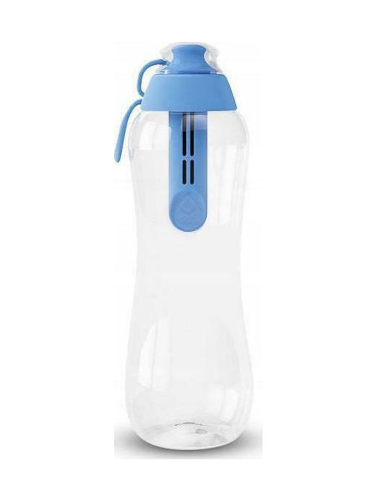 Dafi Filter Bottle Water Bottle Plastic with Filter 700ml Transparent Blue