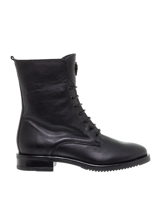 Leather Women's Ankle Boots Black