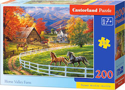 Детски Пъзел Horse Valley Farm 200бр Castorland