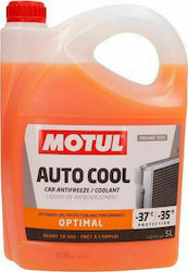 Motul Auto Cool Optimal Αντιψυκτικό Παραφλού Ψυγείου Αυτοκινήτου G12+ -37°C Πορτοκαλί Χρώμα 5lt