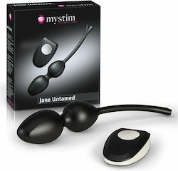 Mystim Jane Untamed Drahtlos Vaginalbälle mit Vibration Schwarz