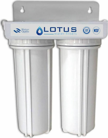 Water Quality Duo 1/4'' Water Filtration System Double Under Sink / Central Supply Micron 1/4'' Water Quality Duo 1/4'' Water Filtration System Double Under Sink / Central Supply Micron 1/4''