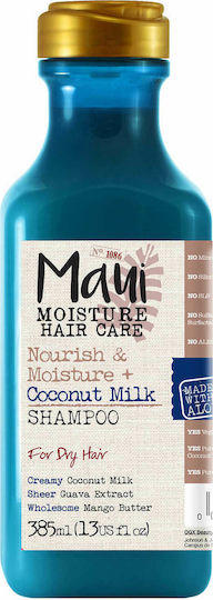Maui Moisture Nourish Moisture + Coconut Milk Shampoos Reconstruction/Nourishment & Hydration for Dry Hair Hair 385ml