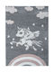 Star 2989 Kids Rug Unicorn Grey Pink 160x230cm