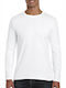 Gildan Softstyle 64400 Women's Long Sleeve Promotional Blouse White