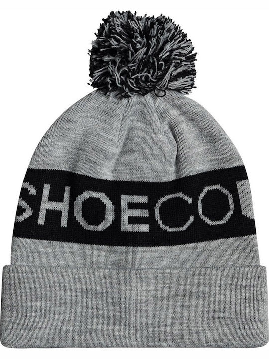 Snow Chester Pom Pom Beanie Männer Beanie Gestrickt in Gray Farbe