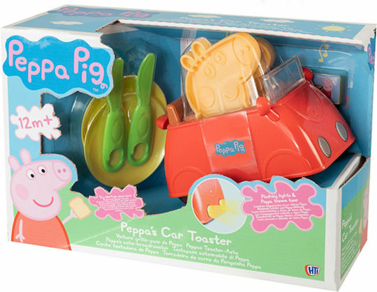 HTI Cooking Toy / Kitchen Utensils Peppa Pig Car Toaster Peppa Pig for 1+ Years Old 1684560