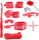 BDSM Kit σε Κόκκινο Χρώμα 11τμχ