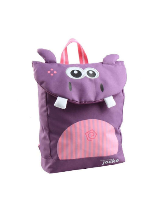 Jocko Hippo Backpack School Bag Backpack Kindergarten in Purple color