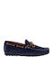 Damiani Men's Suede Moccasins Blue