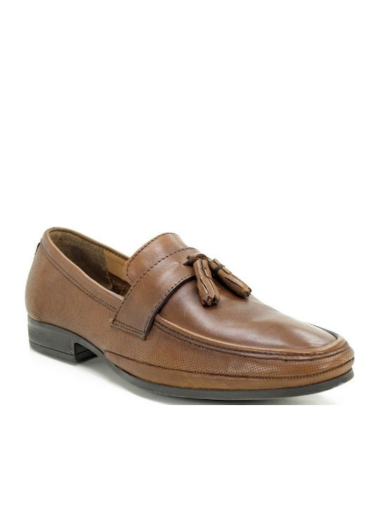 Giacomo Carlo DL001947 Men's Leather Loafers Tabac Brown