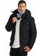 Biston Herren Winter Jacke Puffer Schwarz