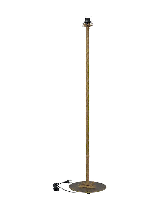 Heronia FLB-03 Rope Lampă de podea Î120cm. cu Soclu pentru Bec E27 Bronz