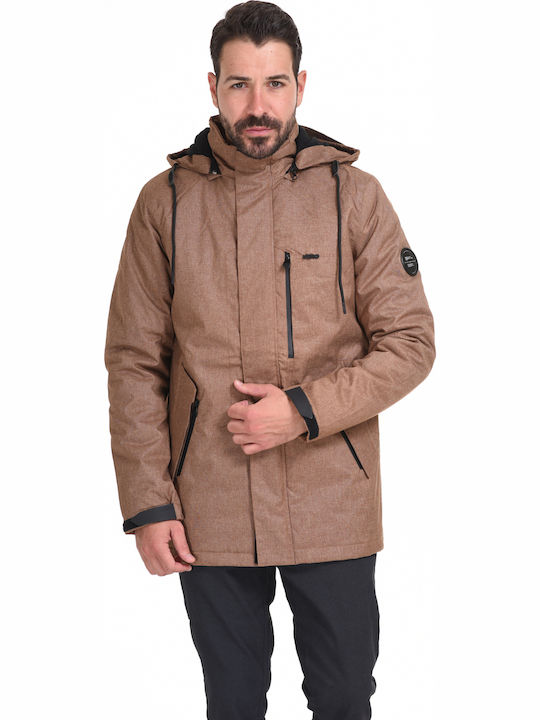 Biston Men's Winter Jacket Brown