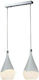 Maytoni Iceberg Pendant Light Two-Light Rail for Socket E14, E.14 White