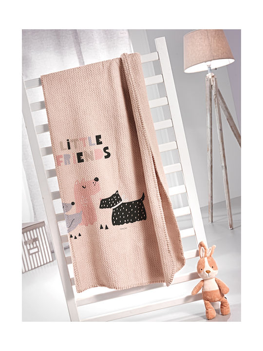 Saint Clair Kids Quilt Single Doggy Pinky Ultra Soft Pink 160x220cm