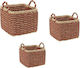 Wicker Decorative Baskets Set 3pcs Espiel