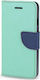 Fancy Wallet Synthetic Leather Light Blue (Galaxy A70)