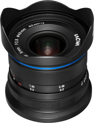 Laowa Crop Camera Lens 9mm f/2.8 Zero-D Ultra-Wide Zoom for Micro Four Thirds (MFT) Mount Black